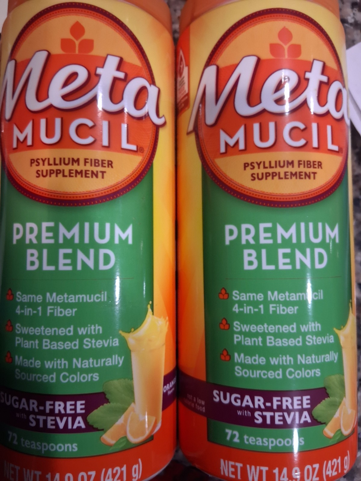 2BN Metamucil Premium Blend Sugar-Free with Stevia – Orange (72 tea). EXP2027