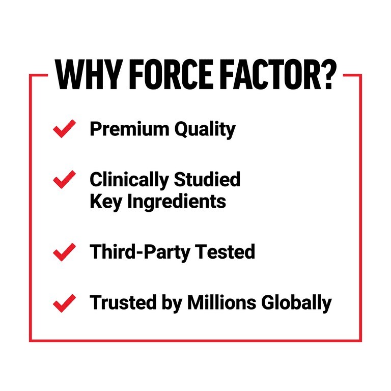 Force Factor Hair Growth Accelerator w/ Lustriva, 90 Veg Capsules, Gluten Free