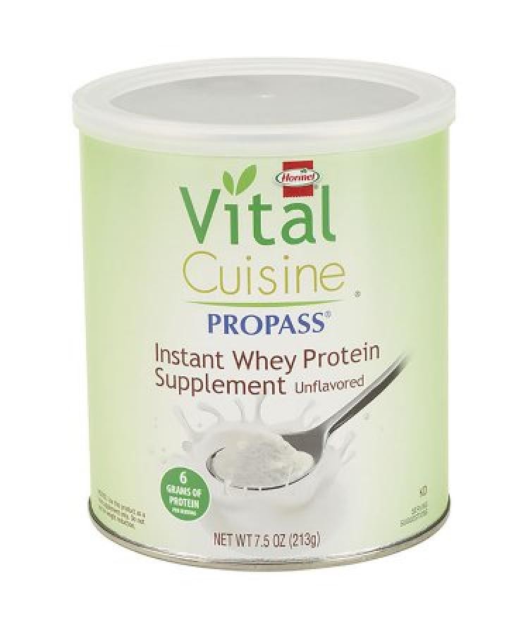 Hormel Vital Cuisine ProPass Instant Whey Protein Powder 7.5oz Canister, 4 Count