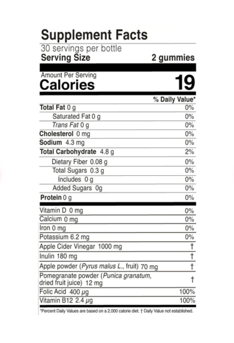 FARMASI Nutriplus Gummies – Apple Cider Vinegar 60 Gummies
