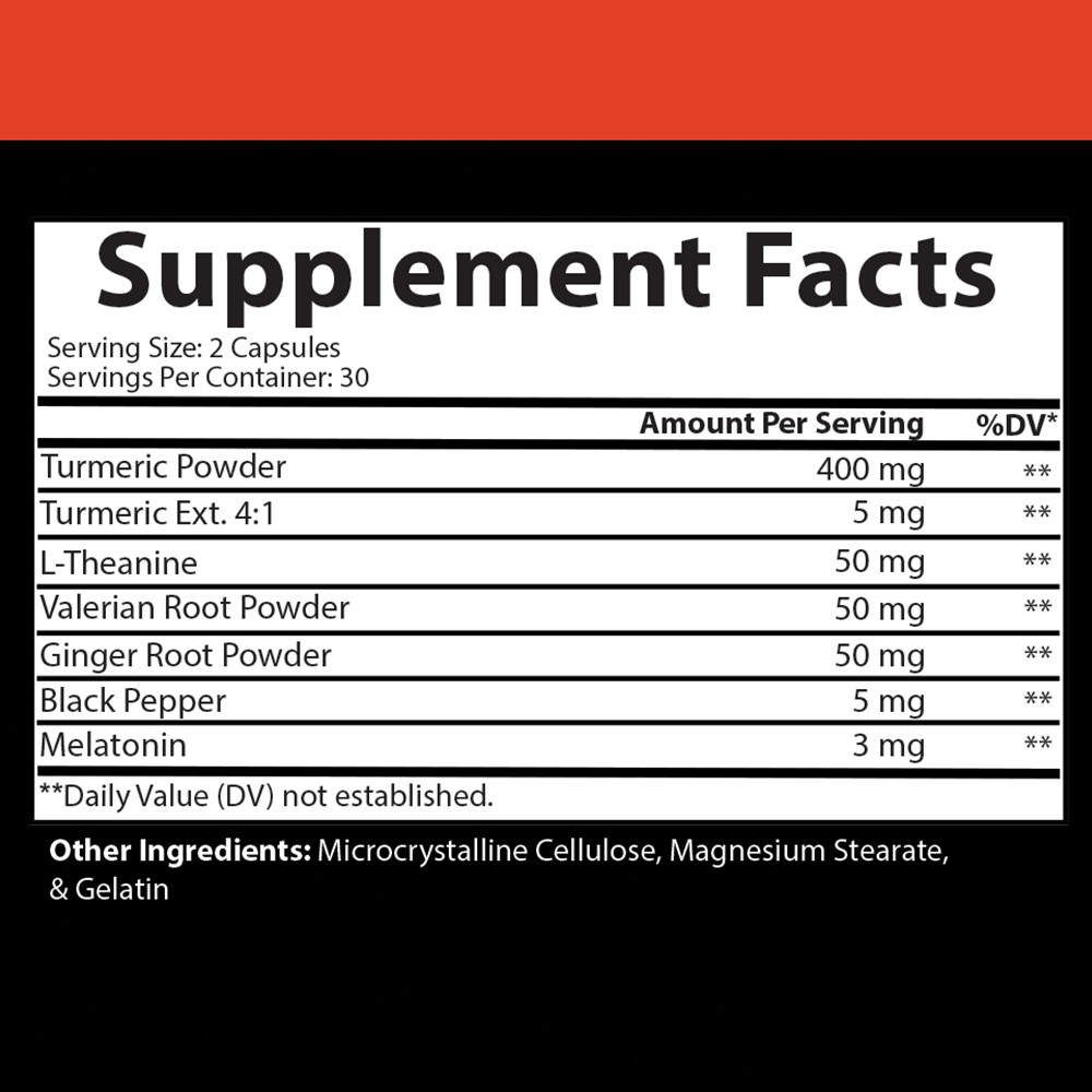 Angry Supplements Turmeric Ginger Maxx AM + PM Joint Support Sleep Aid Combo 2PK