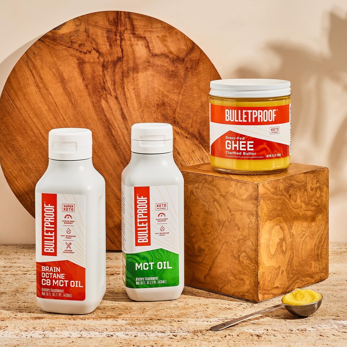 Brain Octane Premium C8 MCT Oil from Non-GMO Coconuts, 14g MCTs, 16 Fl Oz,