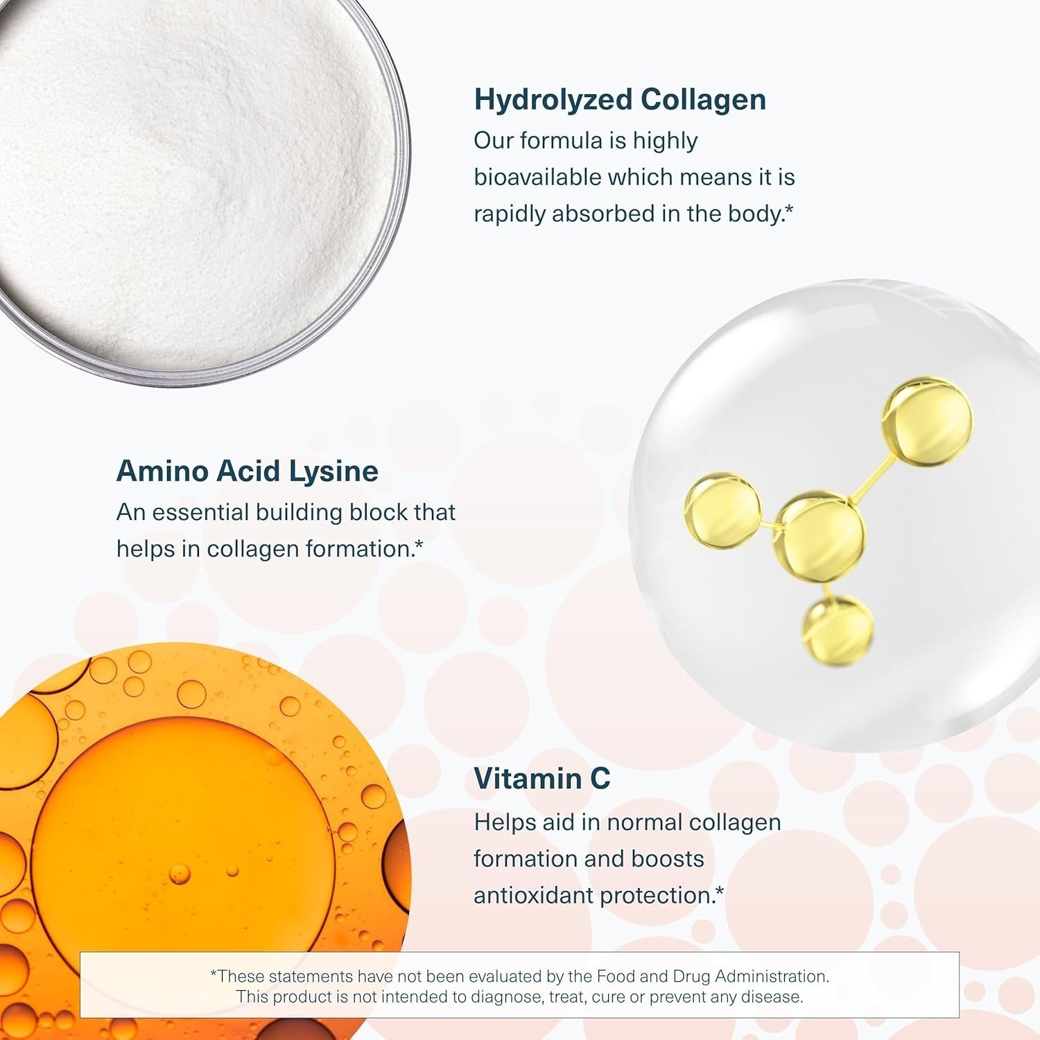 HYDROLYSED COLLAGEN 6000mg + VITAMIN C Anti Aging Healthy Hair Skin Nails 290C