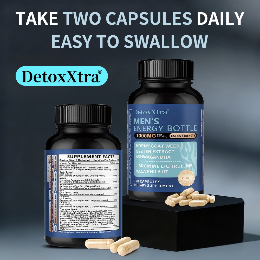 Men’S Energy Bottle Capsule Improve Physical Vitality Energy Levels 30-120 Pills