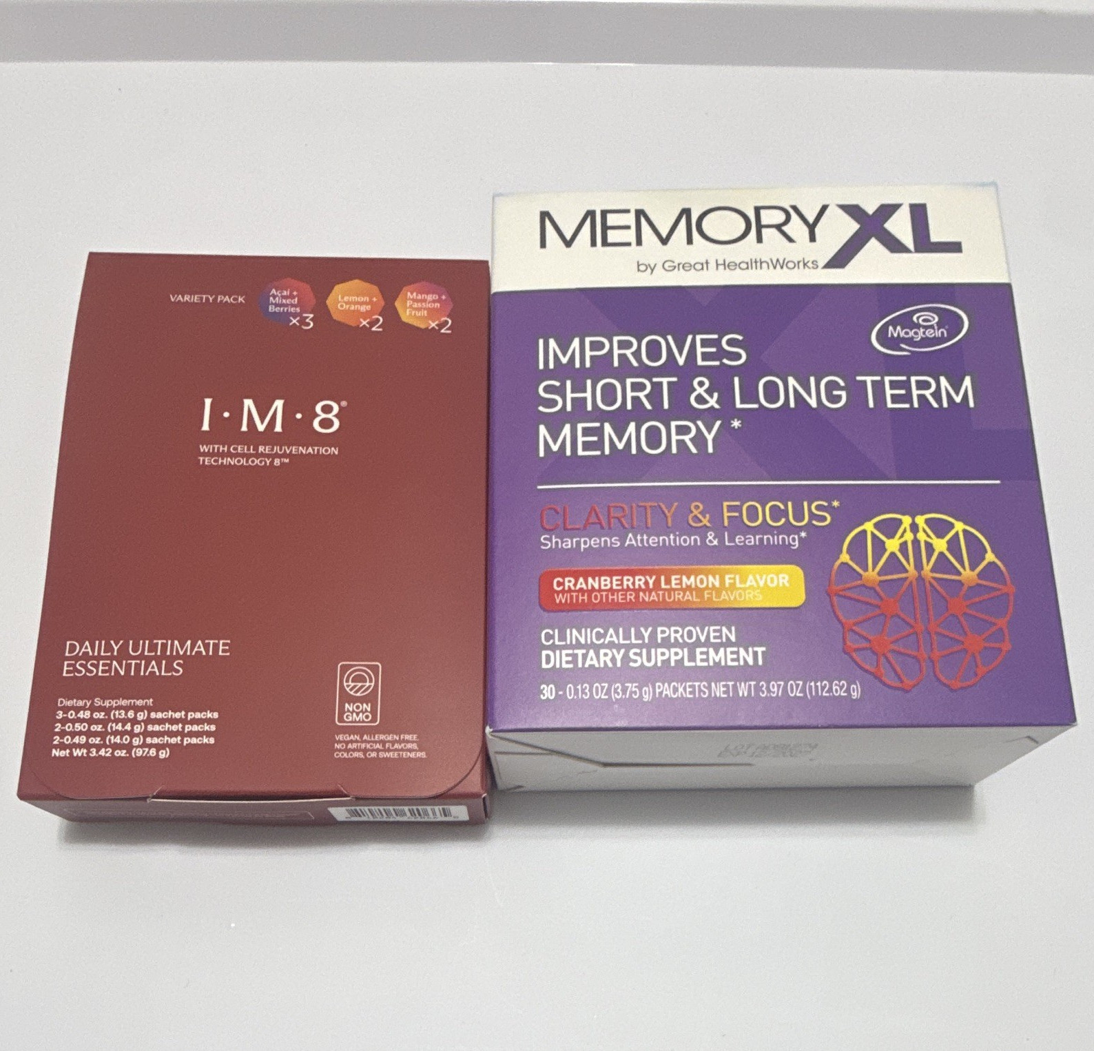 Memory XL & IM8 Daily Ultimate Essentials Variety Bundle New Factory Sealed