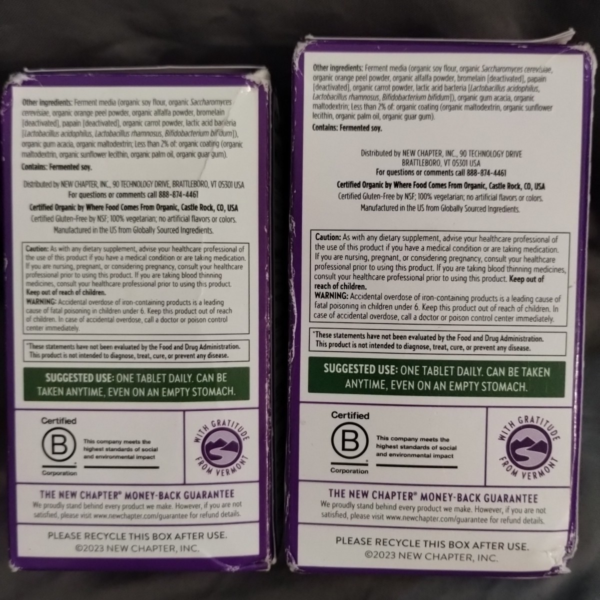 (2) New Chapter One Daily Every Woman’s Multivitamin, 24+48 Tablets – EXP: 07/26