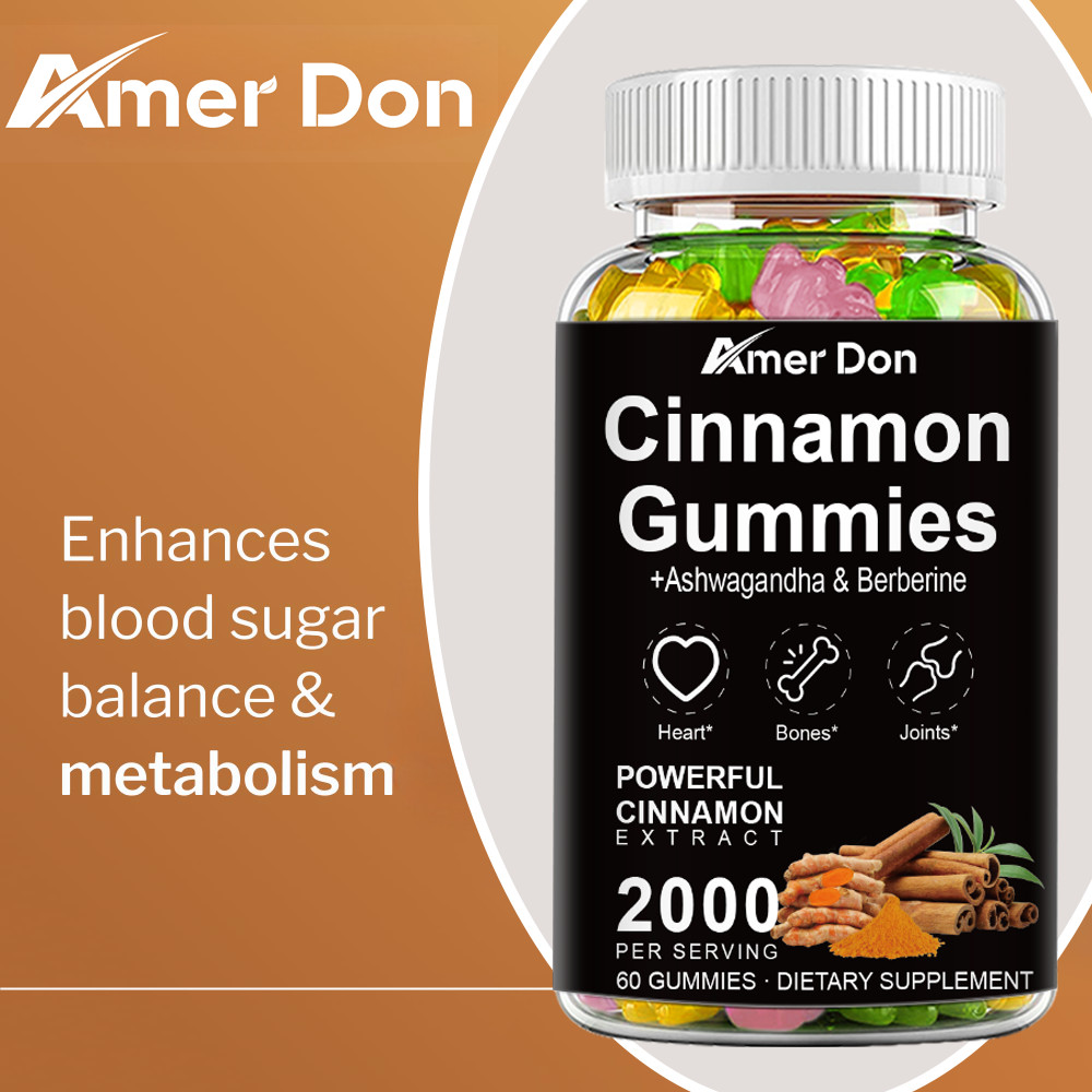 True Organic Ceylon Cinnamon Gummies 2000mg Highest Potency Blood Sugar Support