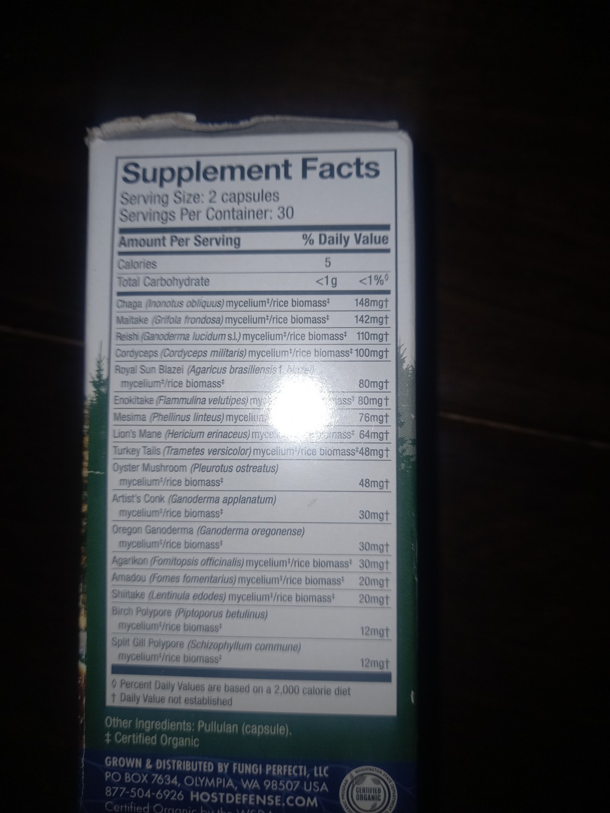 Host Defense MyCommunity 17 Species Blend Immune Support Vegan 60 Capsules