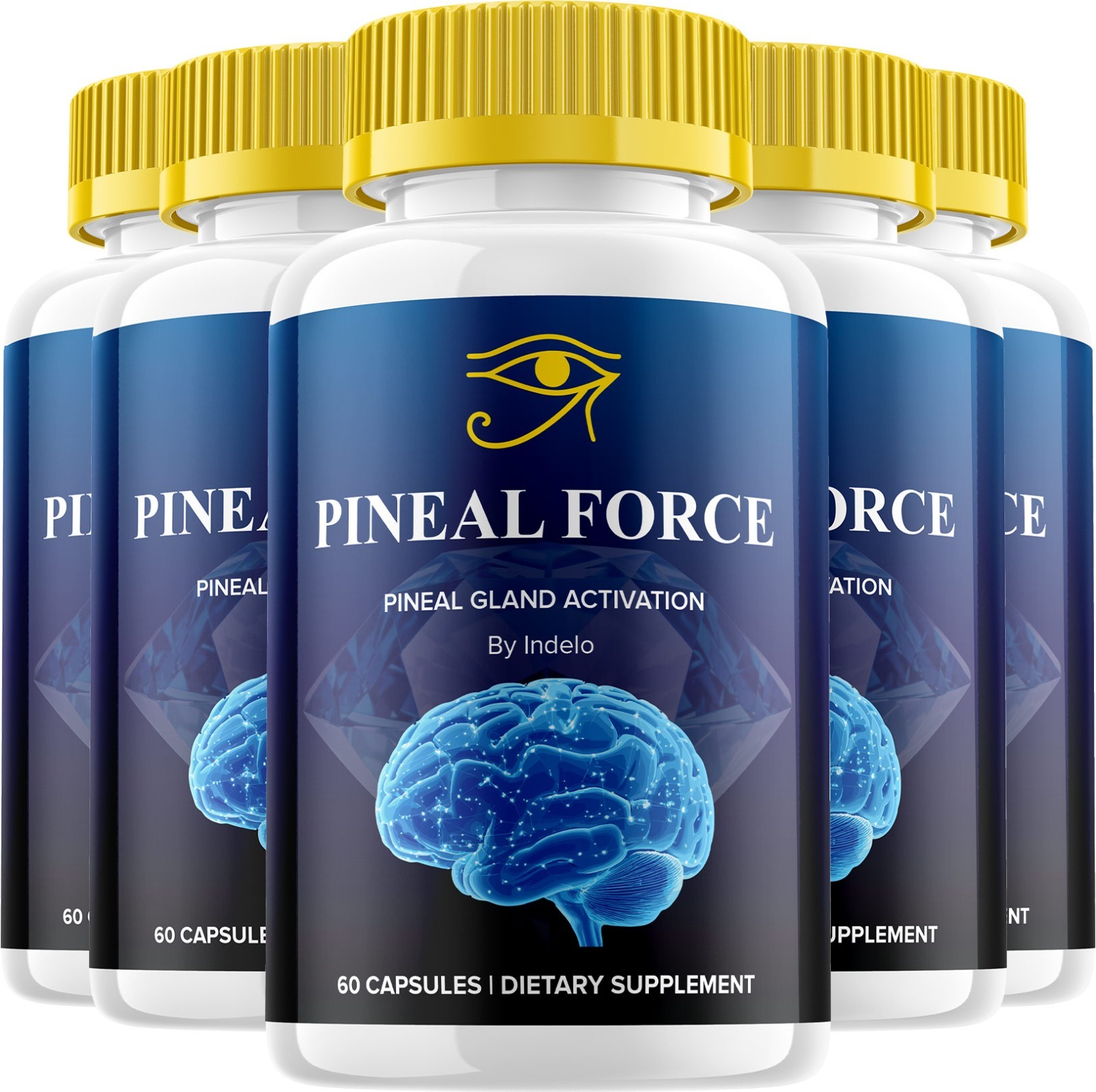 (5 Pack) PinealForce Capsules – Pineal Force Natural Blend Memory Focus Support