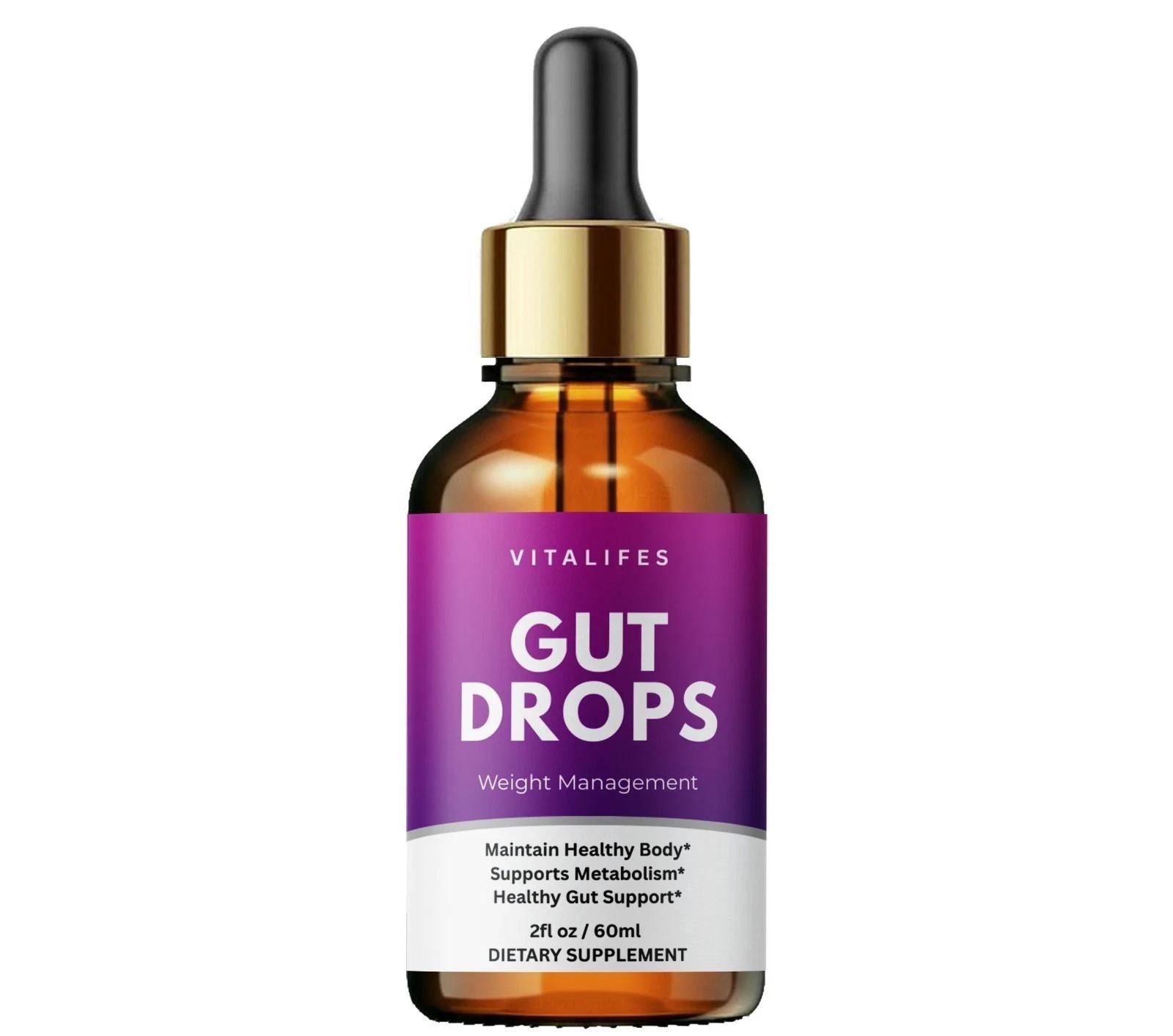 (3 Pack) Gut Drops,Advanced Weight Fat Loss & Gut Health Support Drops (30 Serv)