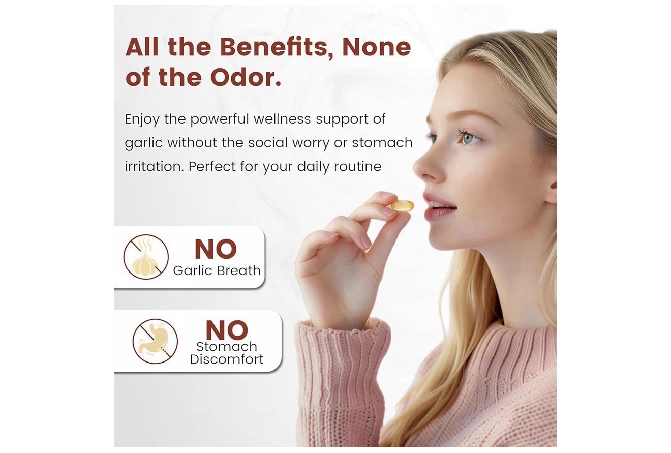 Bacorgoy Odorless Aged Garlic Extract 500mg Softgels 300ct Gluten-Free