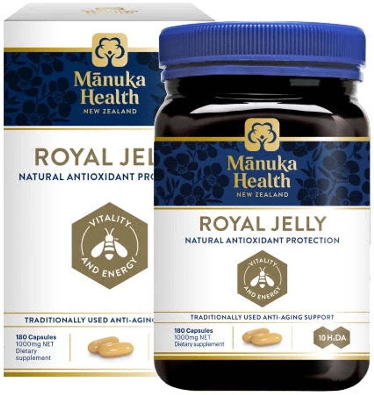 Manuka Health Royal Jelly Capsules 180 – NEW ZEALAND made