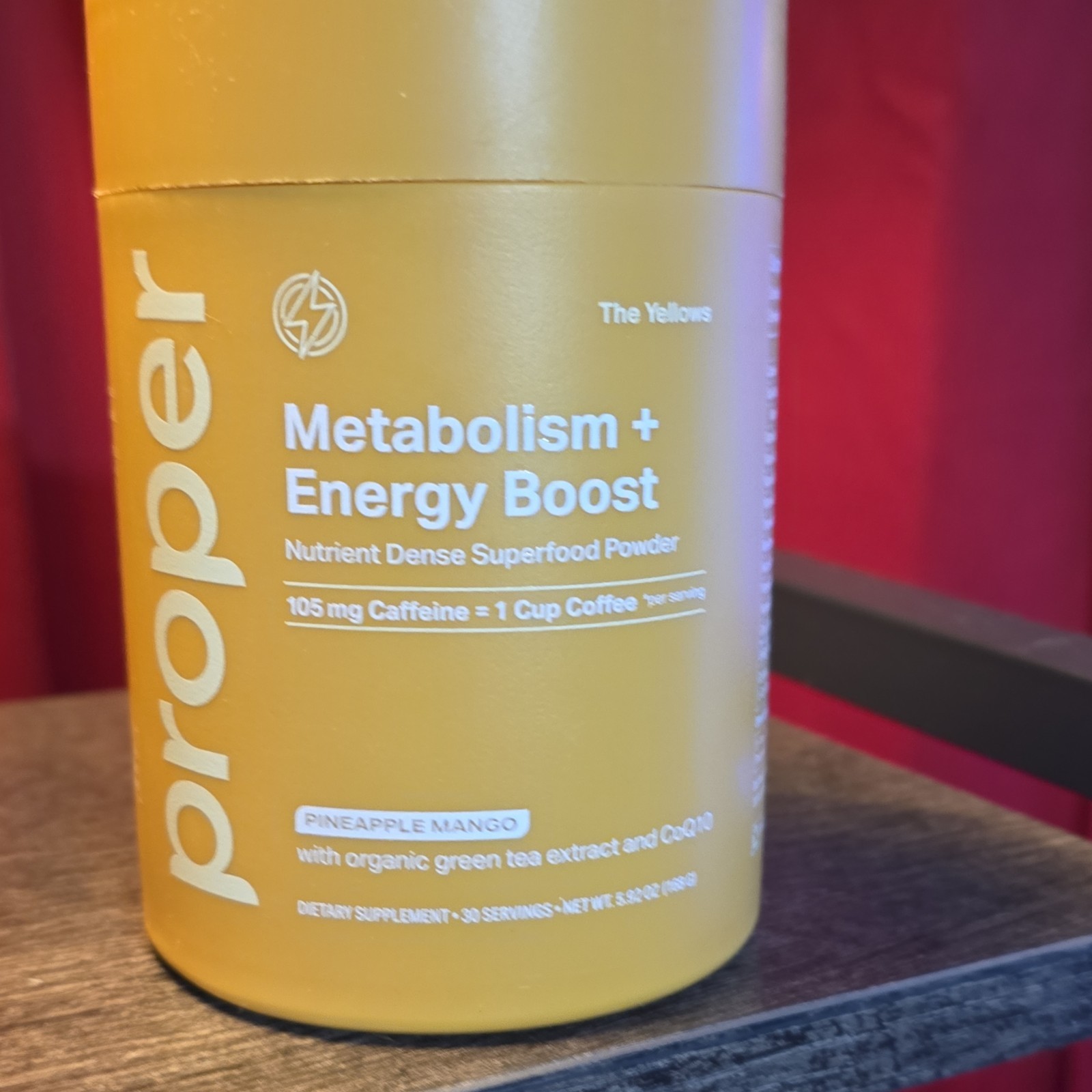 Proper Metabolism Energy Superfood Powder Pineapple Mango 105mg 30 Servings