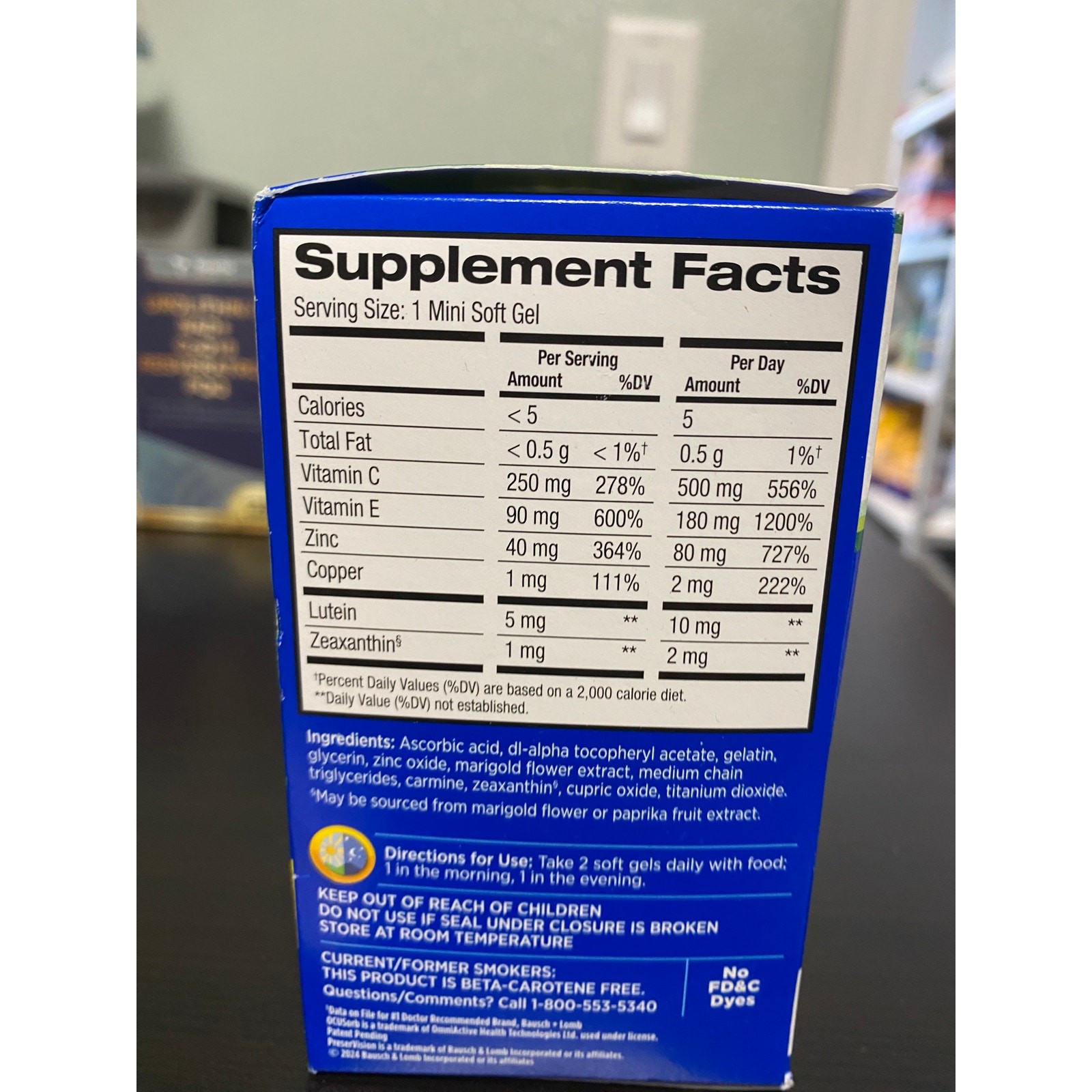 2 PreserVision Areds 2 Eye Vitamin and Mineral-total 240 Softgels. Exp: 06/2027