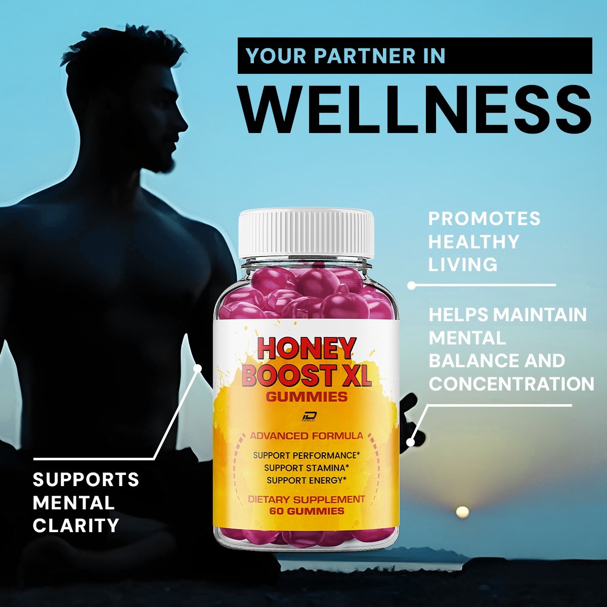 (3 Pack) Honey Boost XL Gummies for Men – HoneyBoost XL Male Gummy Natural Blend