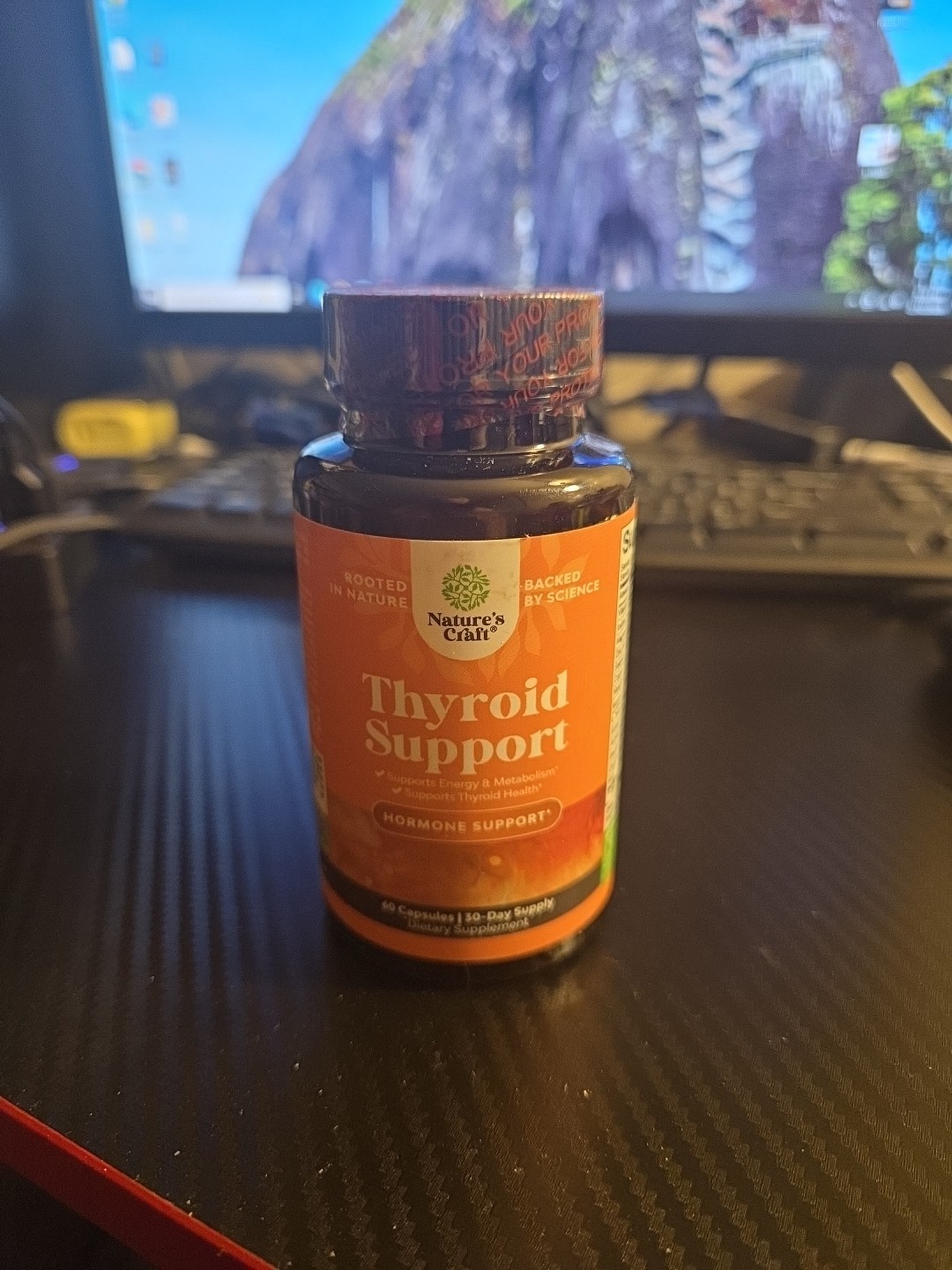 Natures Craft Thyroid Support Complex Iodine with L Tyrosine Mood Enhancer 60ct