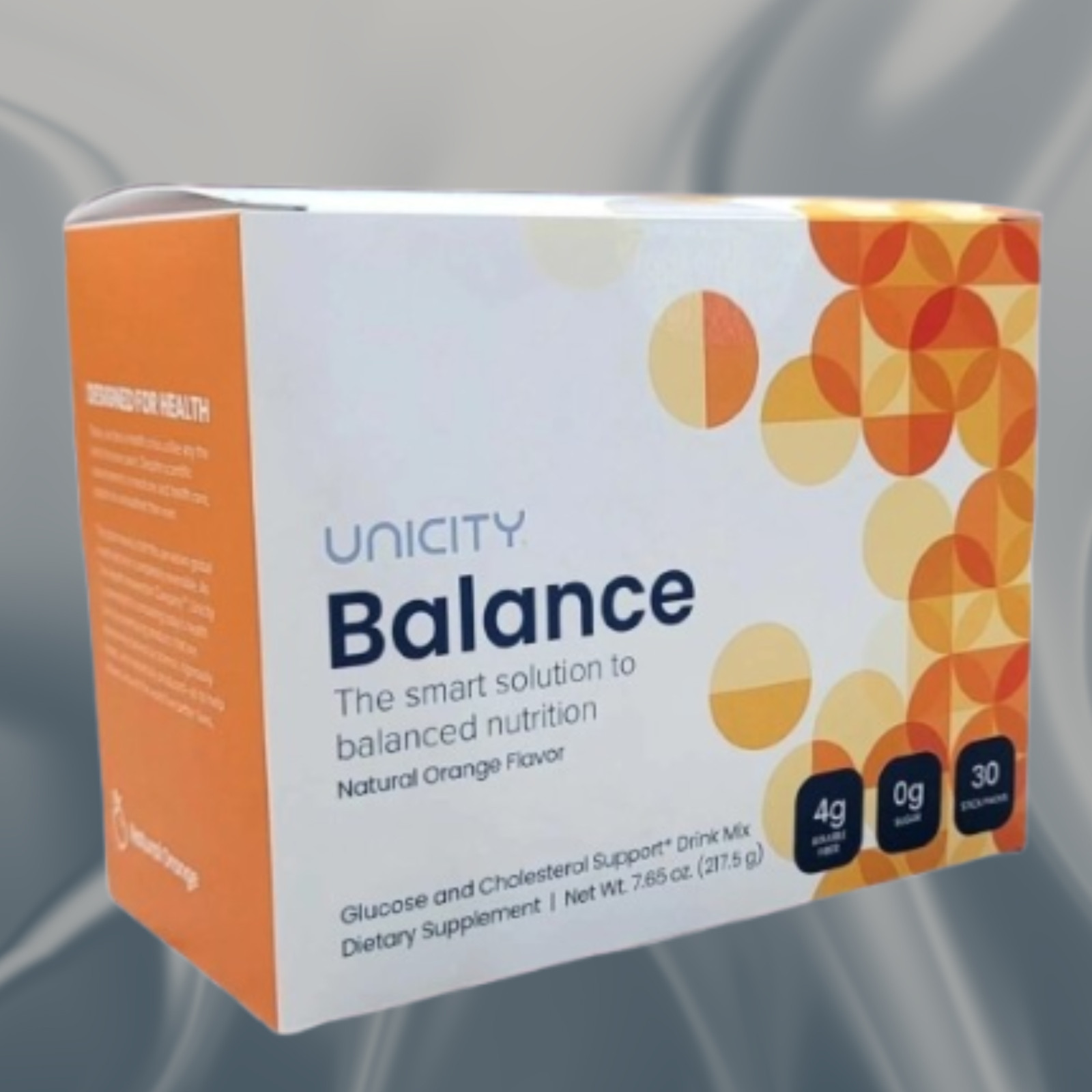 Unicity Balance Orange Flavor Cholesterol Support Powder – 30 Stick Packets