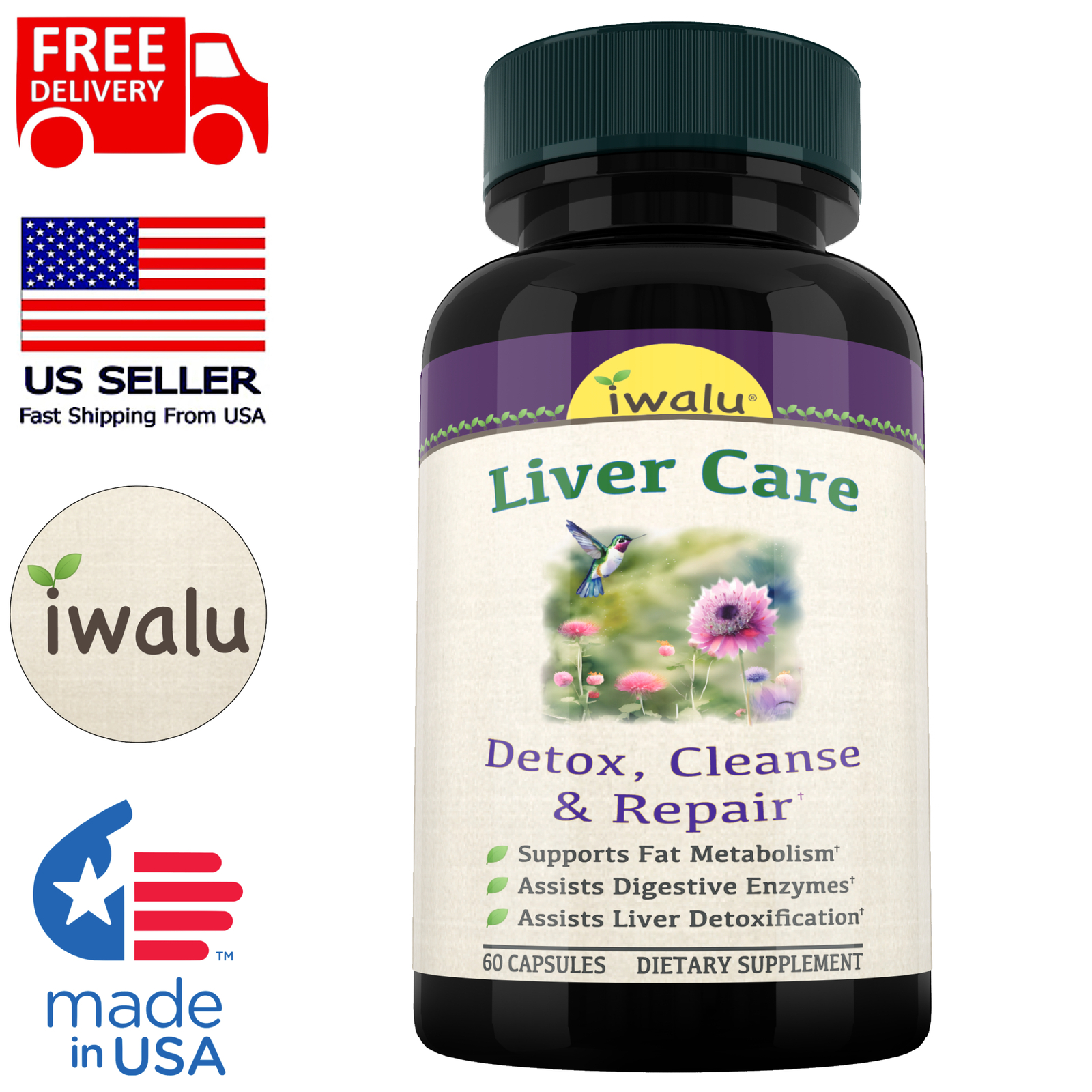 Desintoxicación y Reparación del Hígado – Suplemento Herbal Apoyo Hígado 60ct