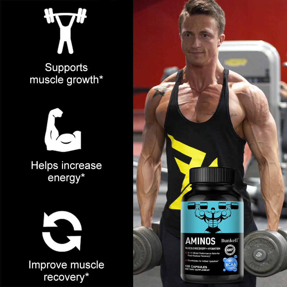 Amino Acid Capsules, Speed Muscle Repair, Boost Stamina & Reduce Soreness 120CT