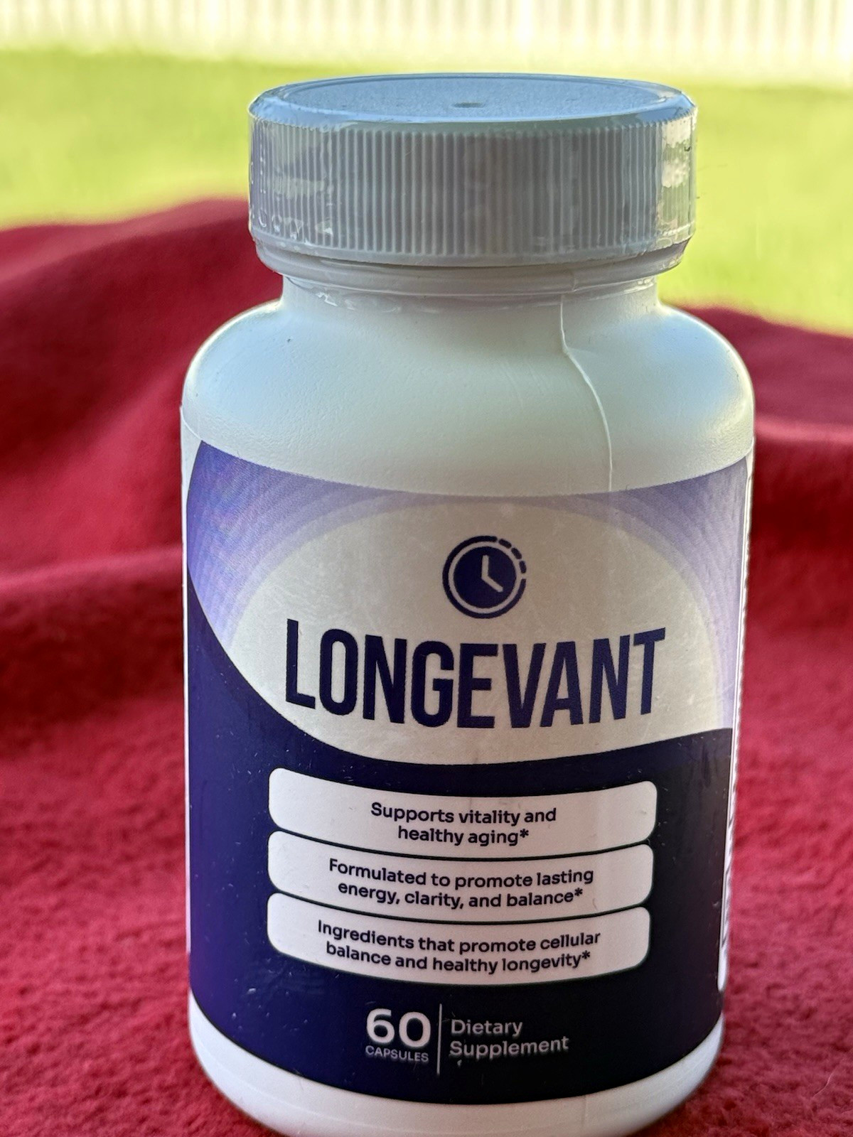 Longevant Energy Support Dietary Supplement 60 Capsules Maca Green Tea