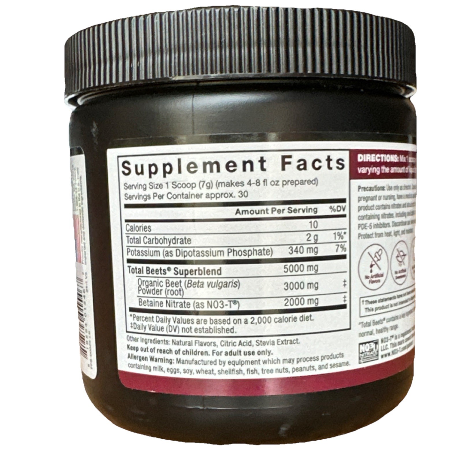 Force Factor Total Beets Circulation Superfood Beetroot Powder Nitric Oxide New