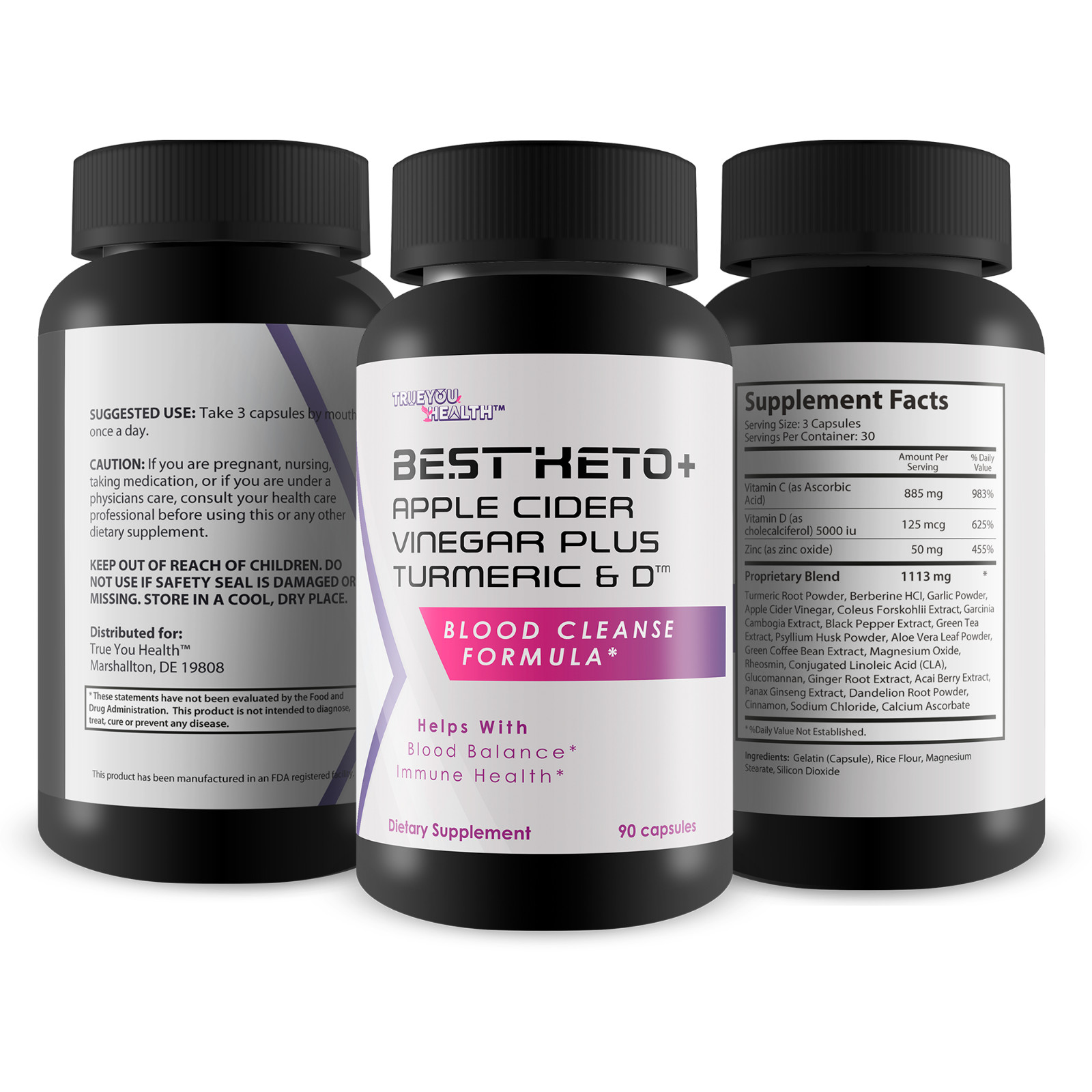 Best Keto + Apple Cider Vinegar Plus Turmeric & D – Keto Friendly Supplement