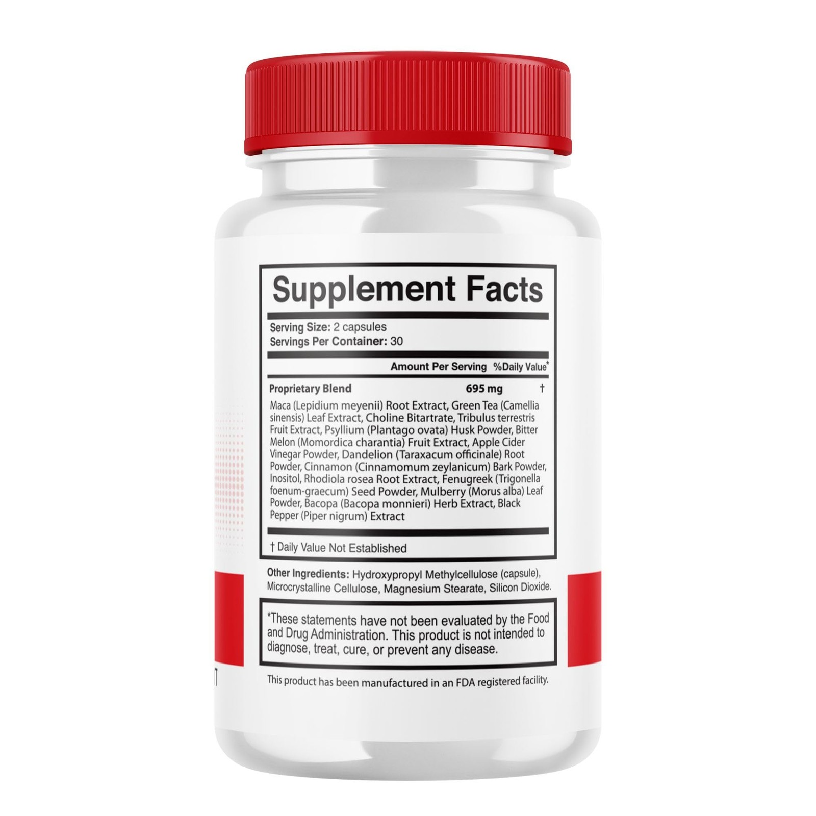 GlycoScience Blood Sugar Support Supplement Capsules Natural 1 Pack 60Ct