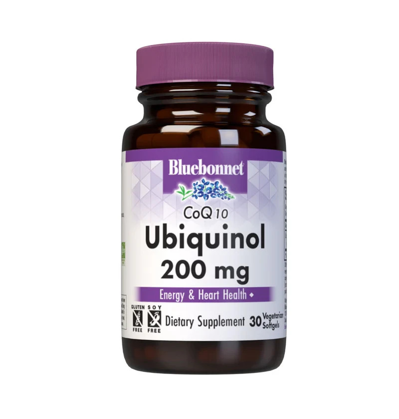 CoQ10 Ubiquinol 200mg -30 Vegetarian Bluebonnet Nutrition , Exp 3/28