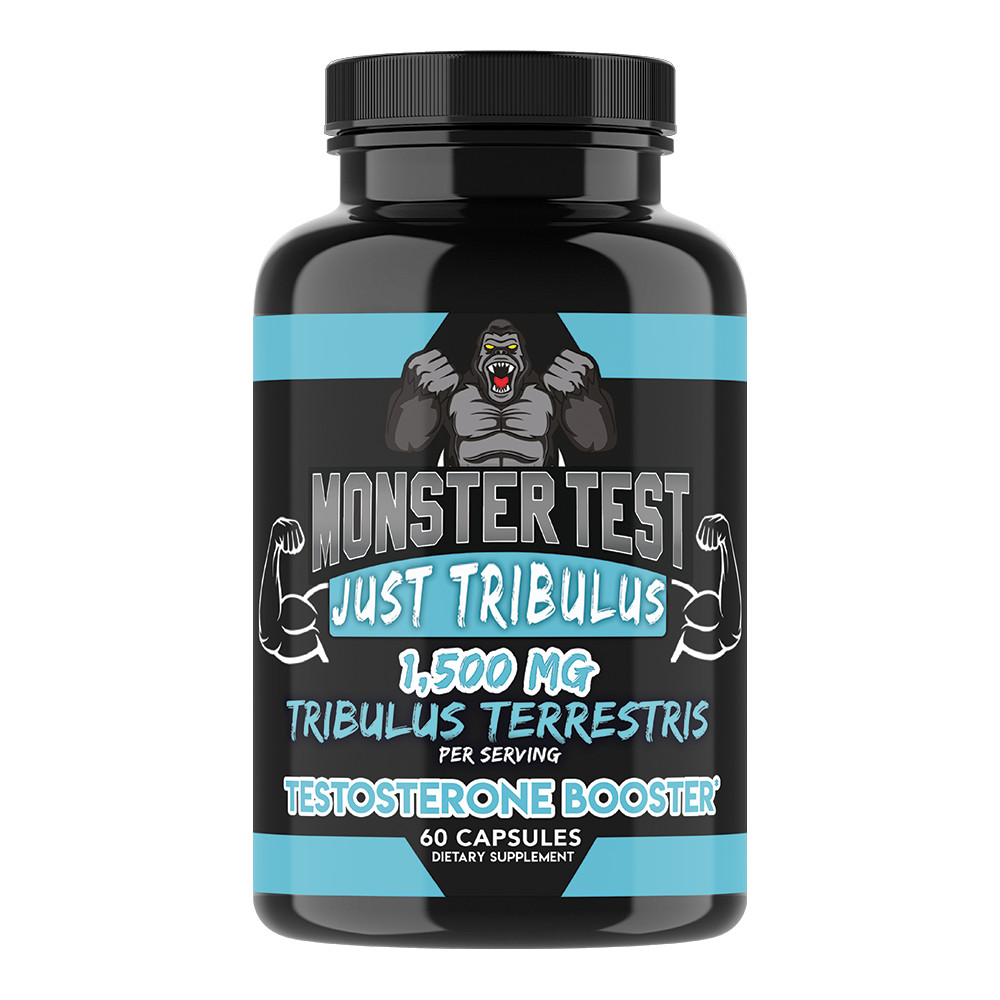 Test Booster Monster Test 120ct + Monster Just Tribulus Angry Supplements 2pk