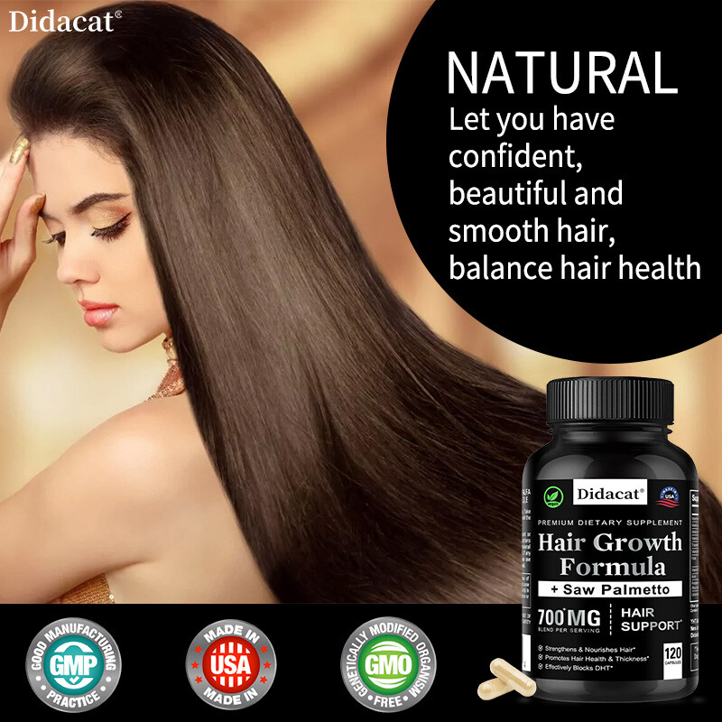 Saw Palmetto DHT Blocker Supplement | Hair Growth Formula | Hair Support