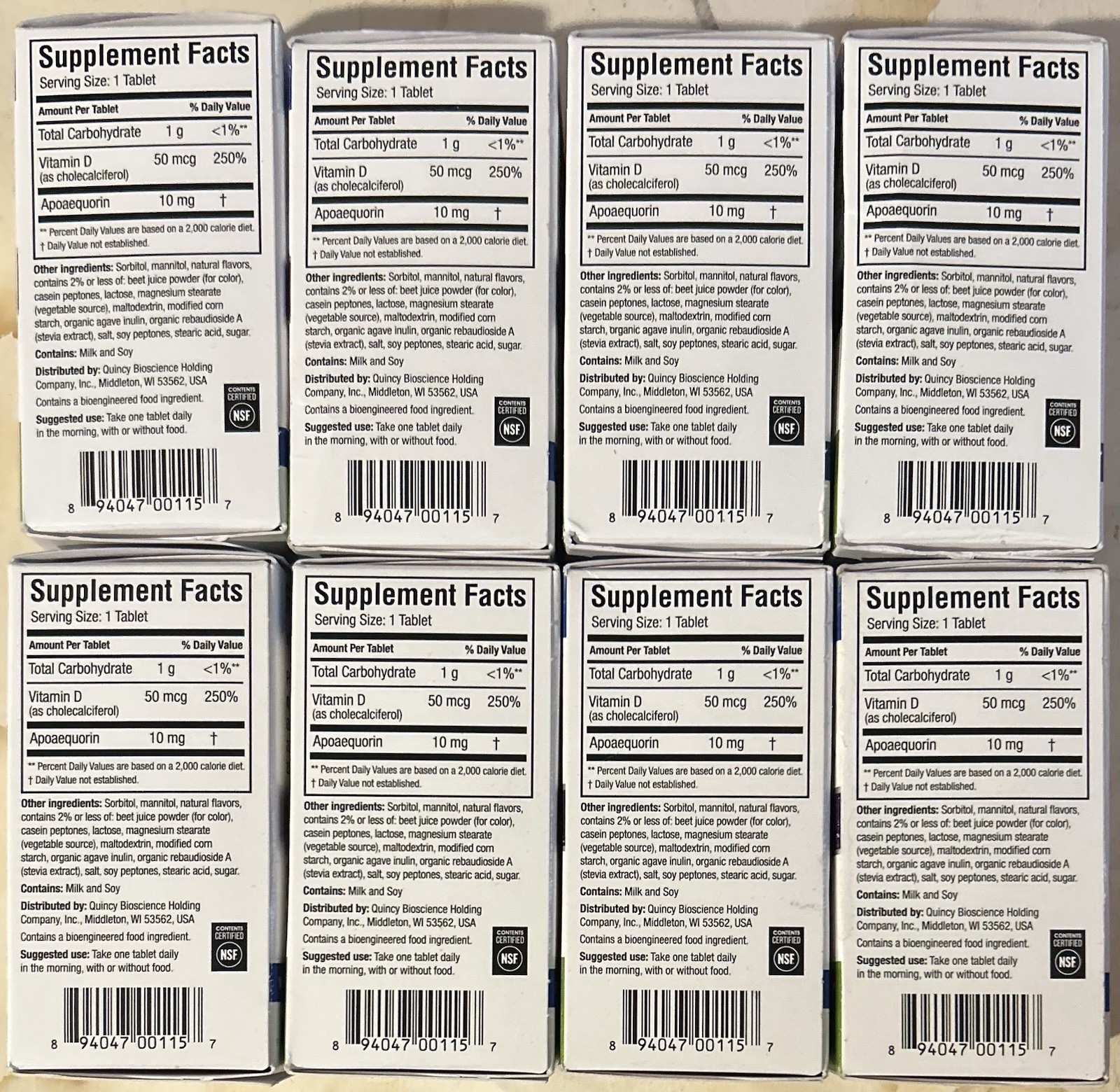 Prevagen Regular Strength 10mg Mixed Berry Chewables – 8-Pack 240-Day Supply