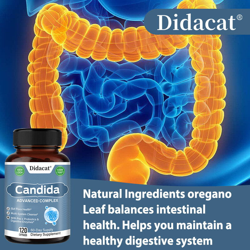 Candida Support Complex – Digestive Enzymes with Probiotics & Oregano Leaf