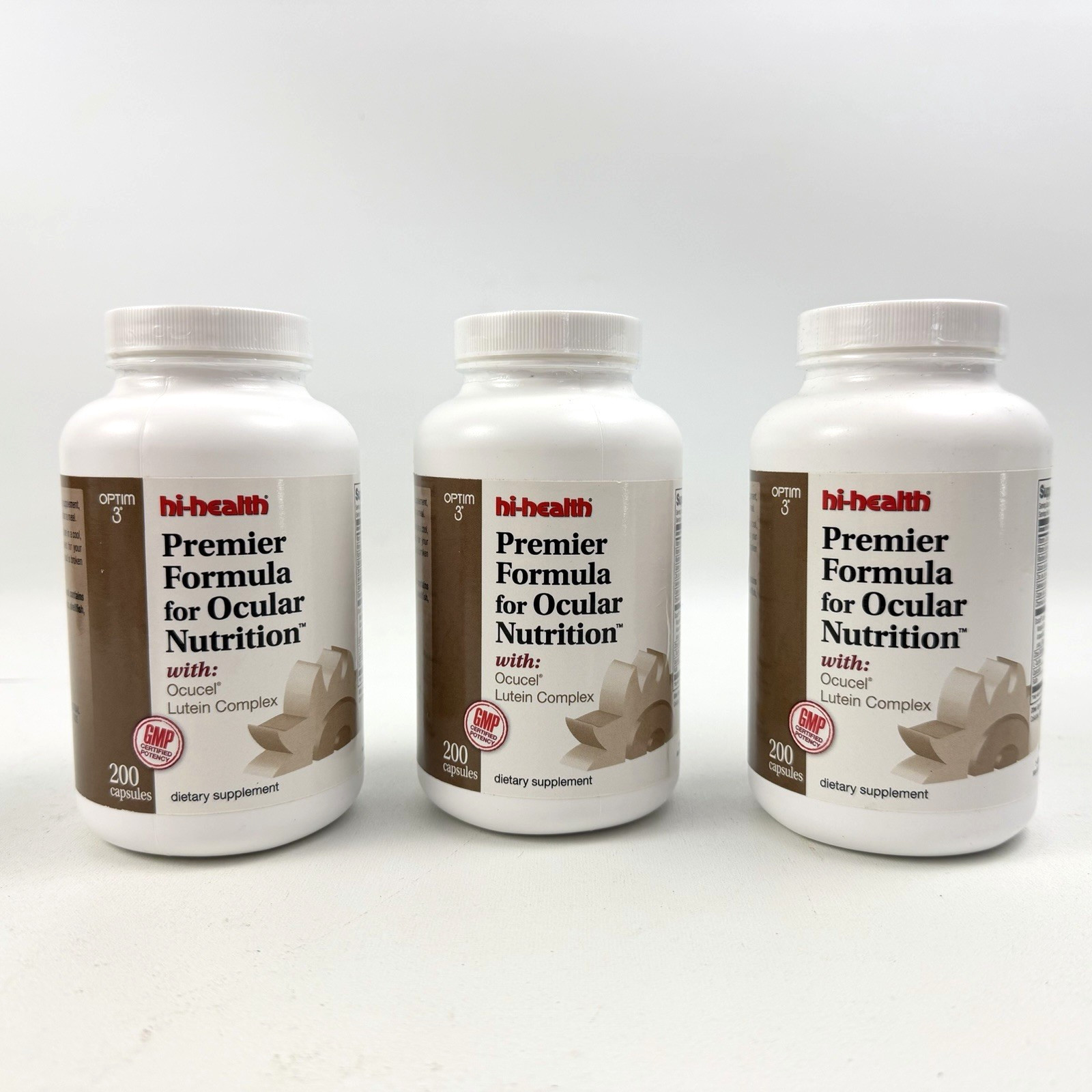 Hi-Health Premier Formula Ocular Nutrition Dietary Supplement 200 Capsules x3