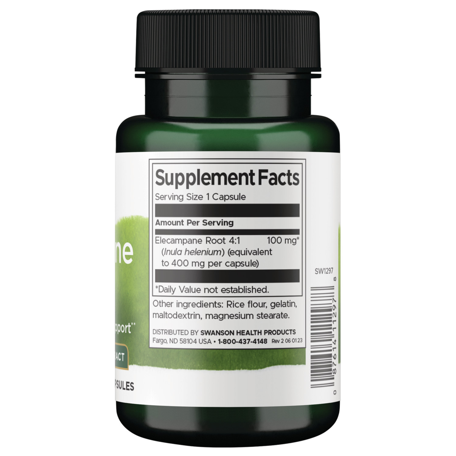 Swanson Full Spectrum Elecampane Root (4:1) 100 mg 60 Capsules