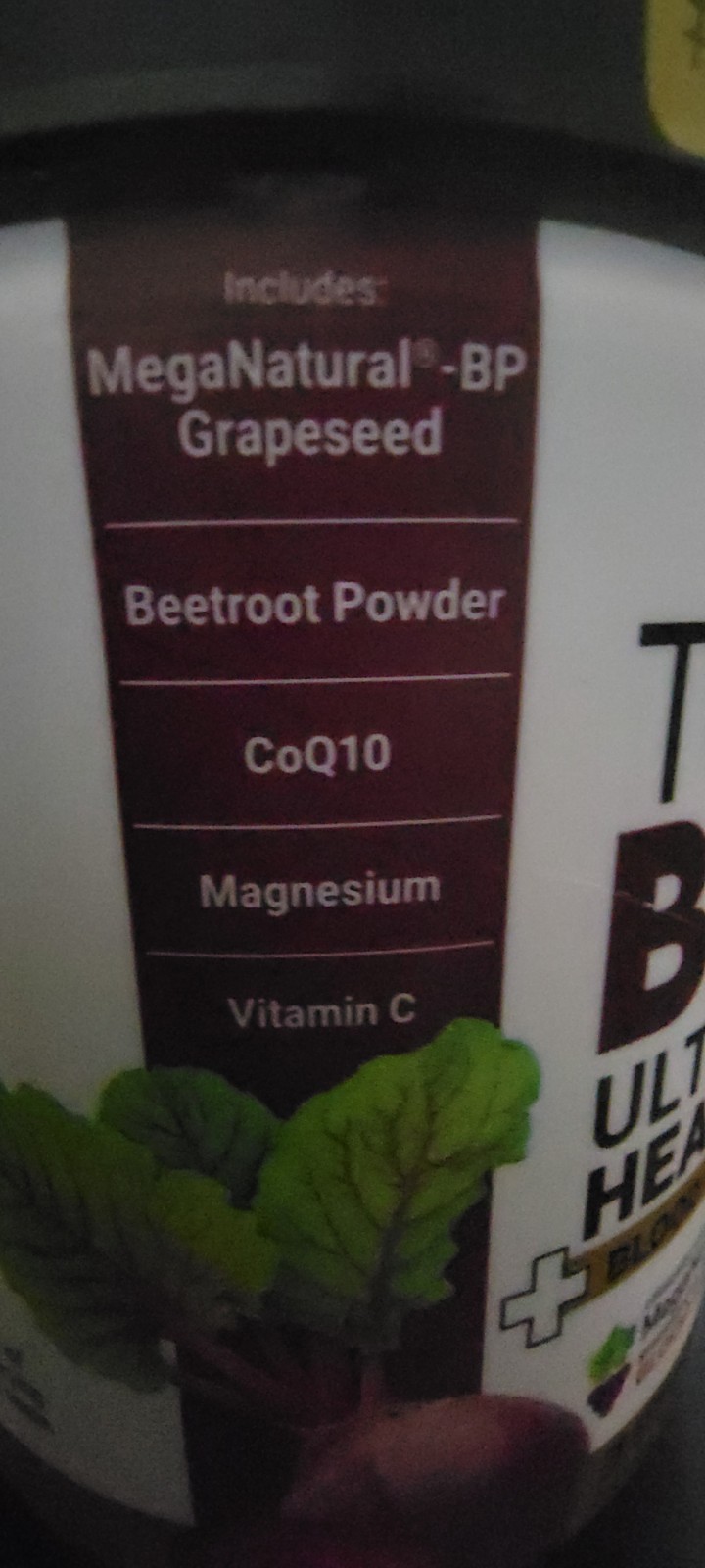 Force Factor Total Beets Heart Health Powder Black Cherry 30 Servings