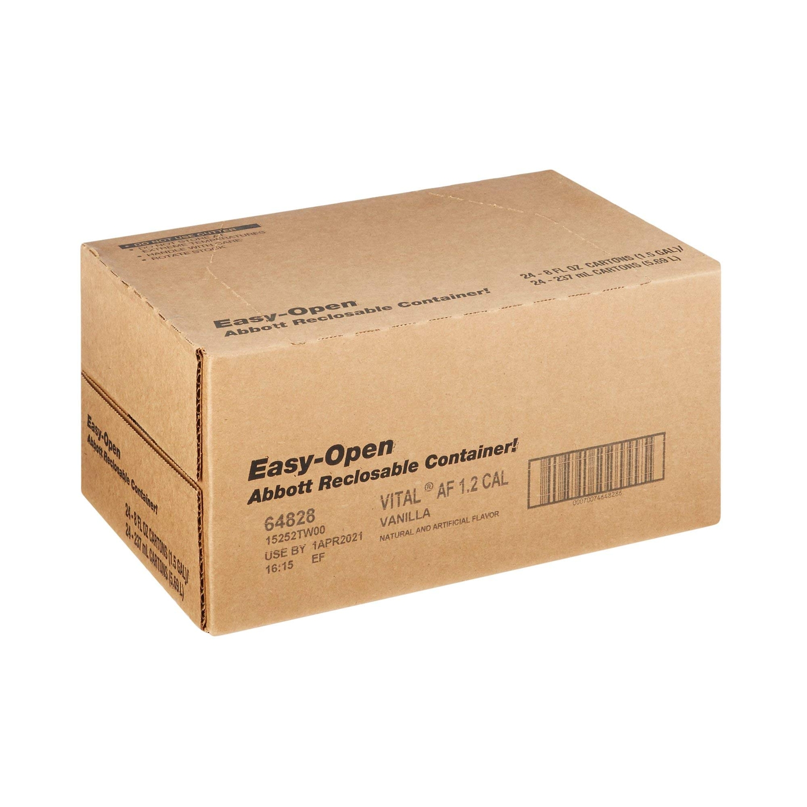 Vital AF 1.2 Cal Vanilla Flavor 8 oz. Carton Ready to Use, 64828 – Case of 24