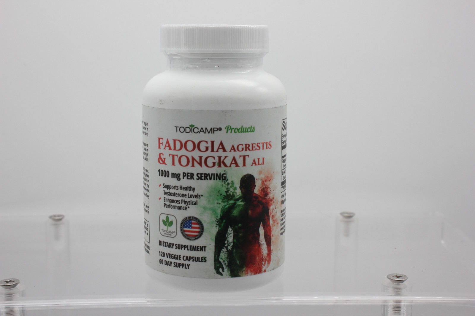 Todicamp Fadogia & Tongkat Mens Performance Supplement; 120 Capsules (12/26)