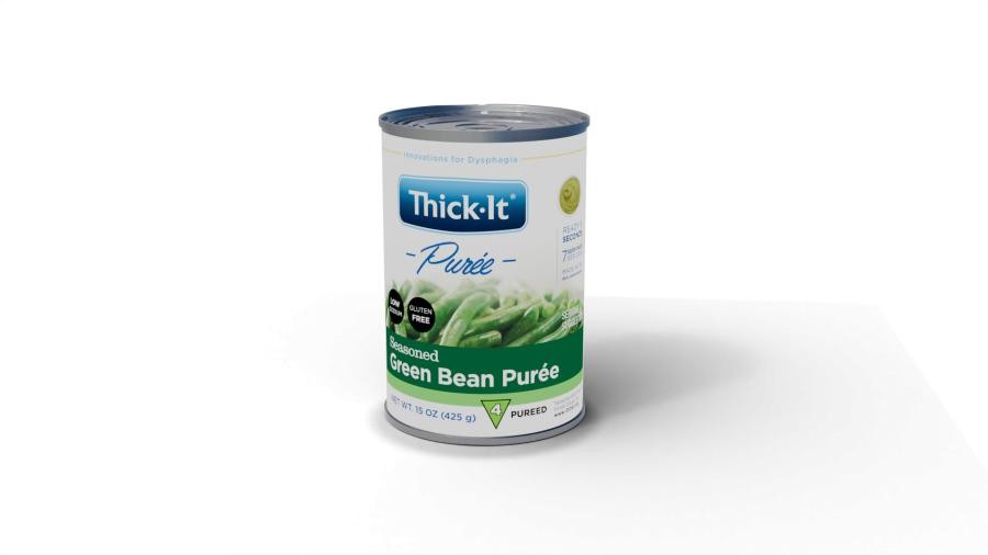 Thick-It Seasoned Green Bean Purée 15oz Can Extremely Thick 7 servings per can 1