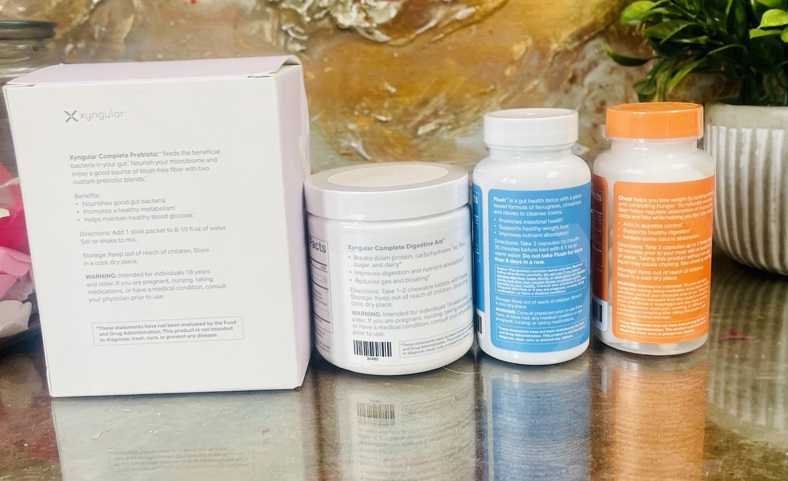 Lot Of Xyngular PREBIOTIC, FLUSH , CHEAT & DIGESTIVE AID 3/26-05/26 (4 Total)