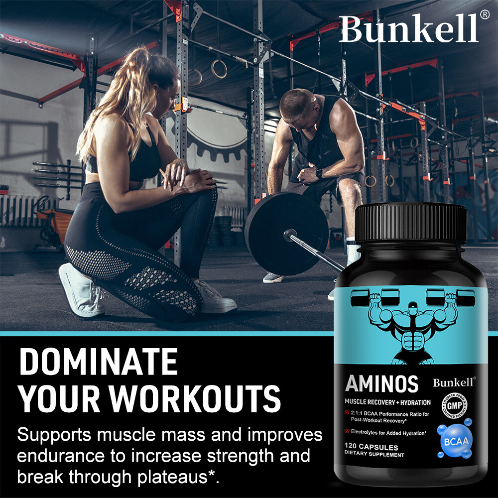Amino Acid Capsules, Speed Muscle Repair, Boost Stamina & Reduce Soreness 120CT