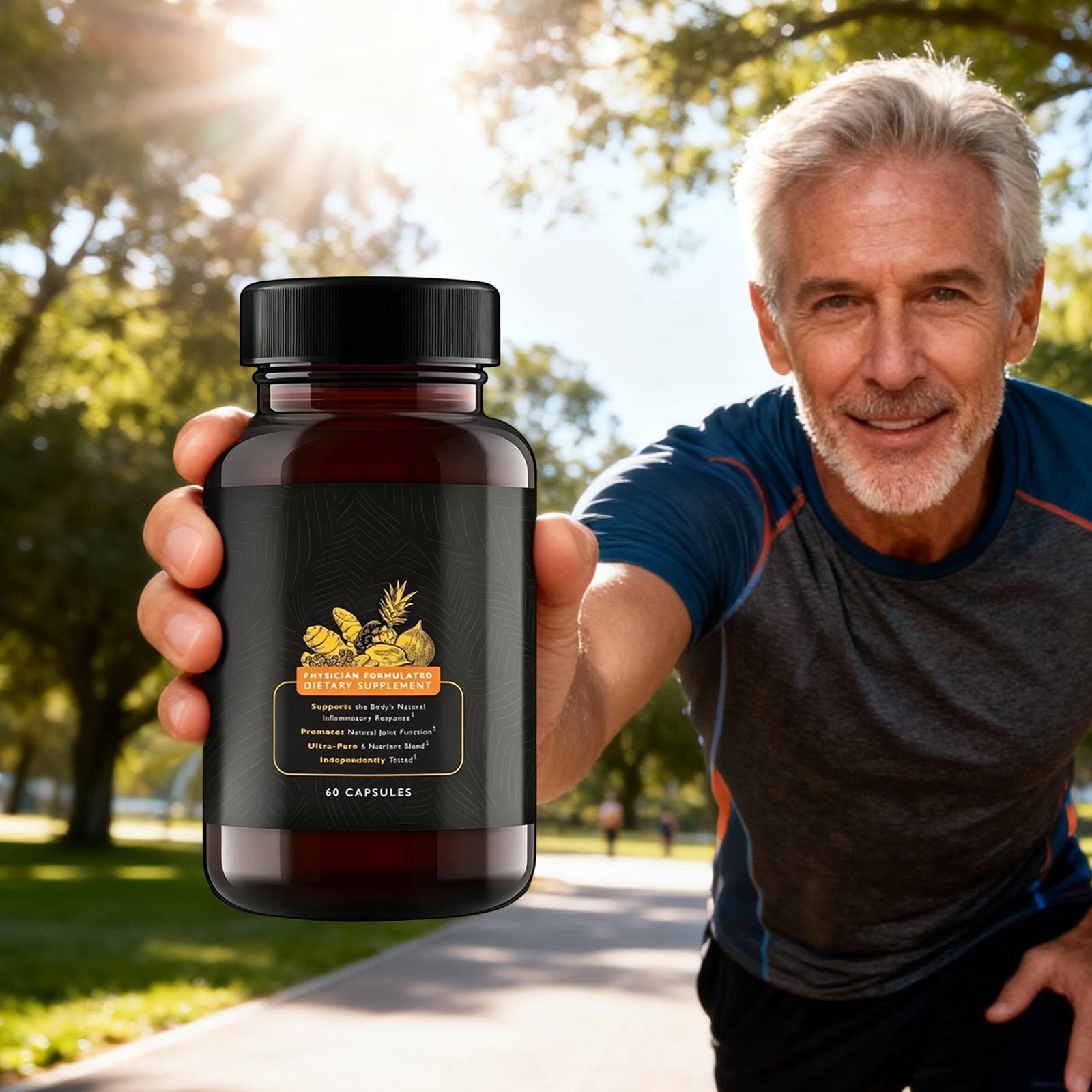 (Pack of 3) UpWellness Golden Revive + Joint Support Supplement 180 Counts