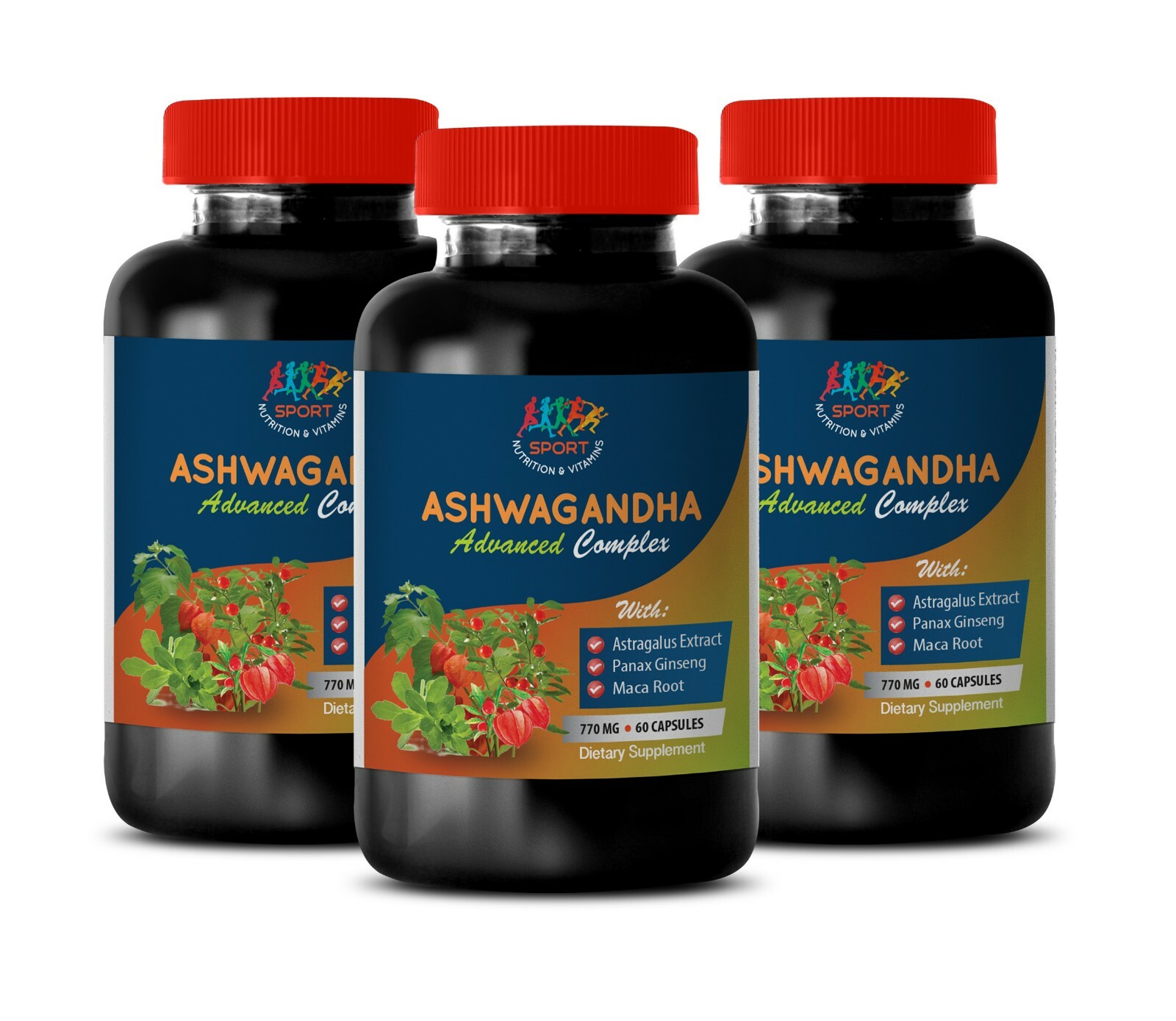 ashwagandha – ASHWAGANDHA ROOT COMPLEX – anti inflammatory 3 bottles