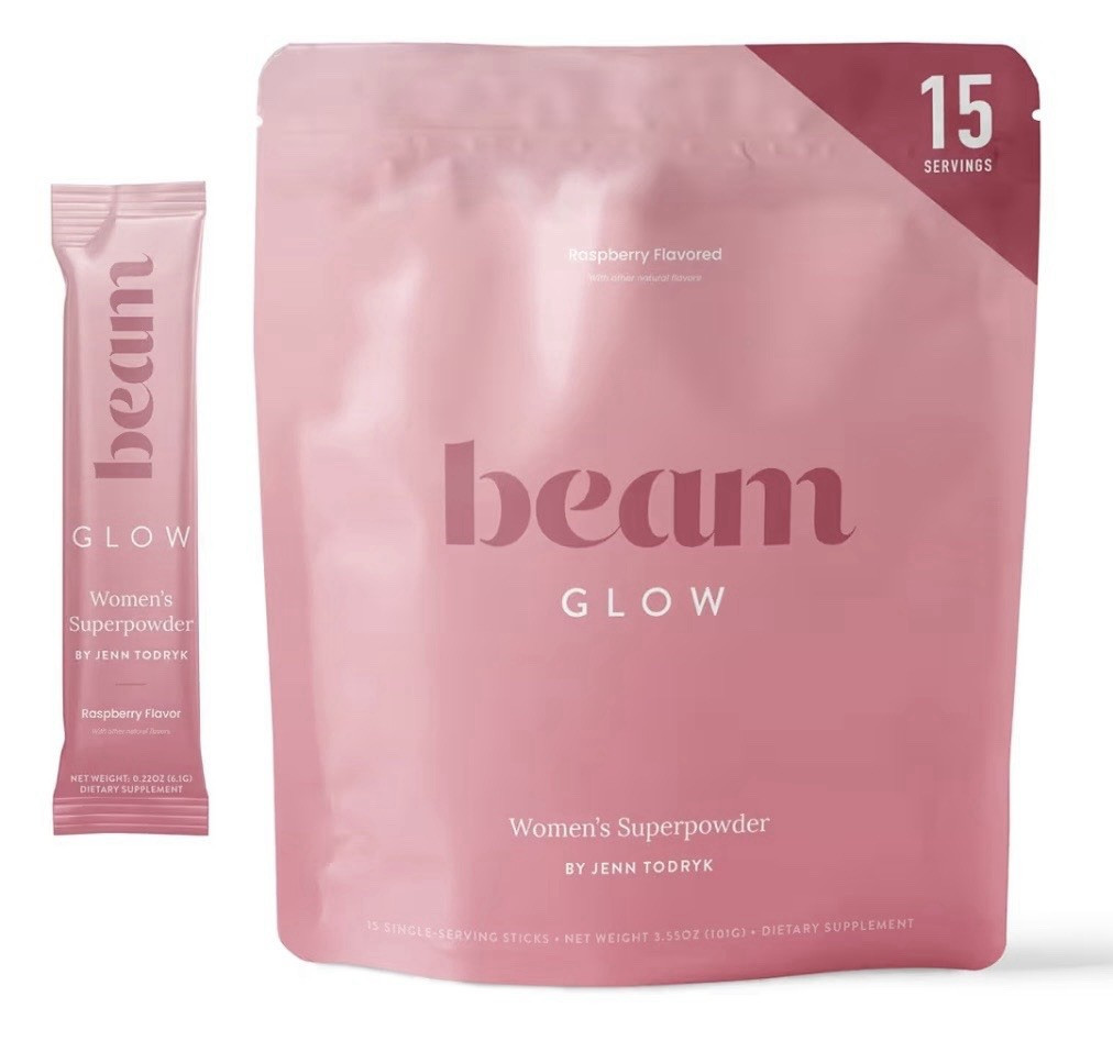beam Glow Women’s Superpowder Raspberry 15 Sticks Hair Skin Nail Health