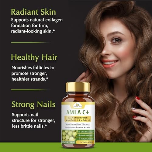 Amla Vitamin C Capsules 20X Concentrated Extract 120 Vegan