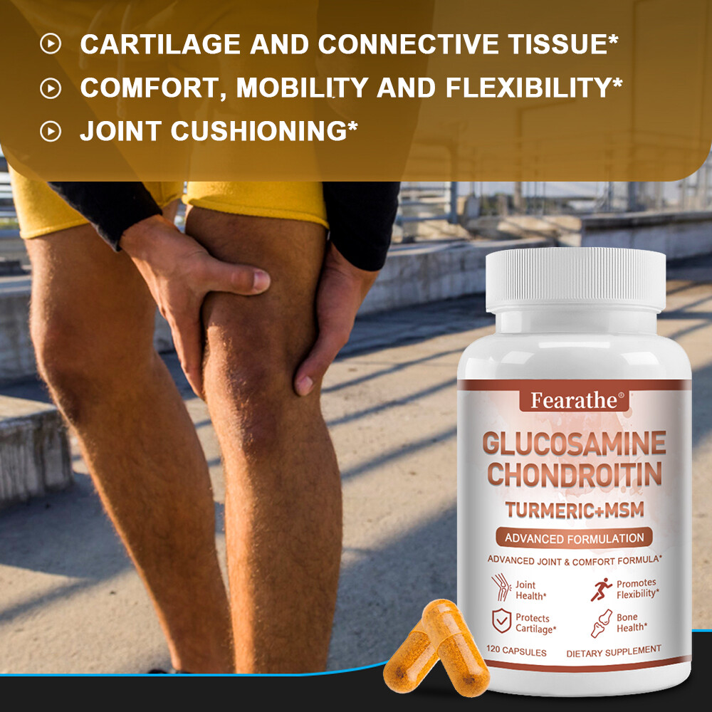 Glucosamine Chondroitin Turmeric, MSM 4200mg – Triple Strength Joint Support
