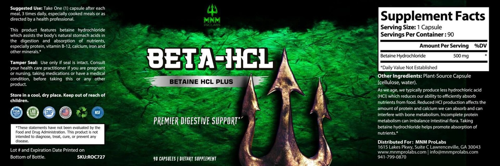 BETA-HCL Betaine HCL Plus