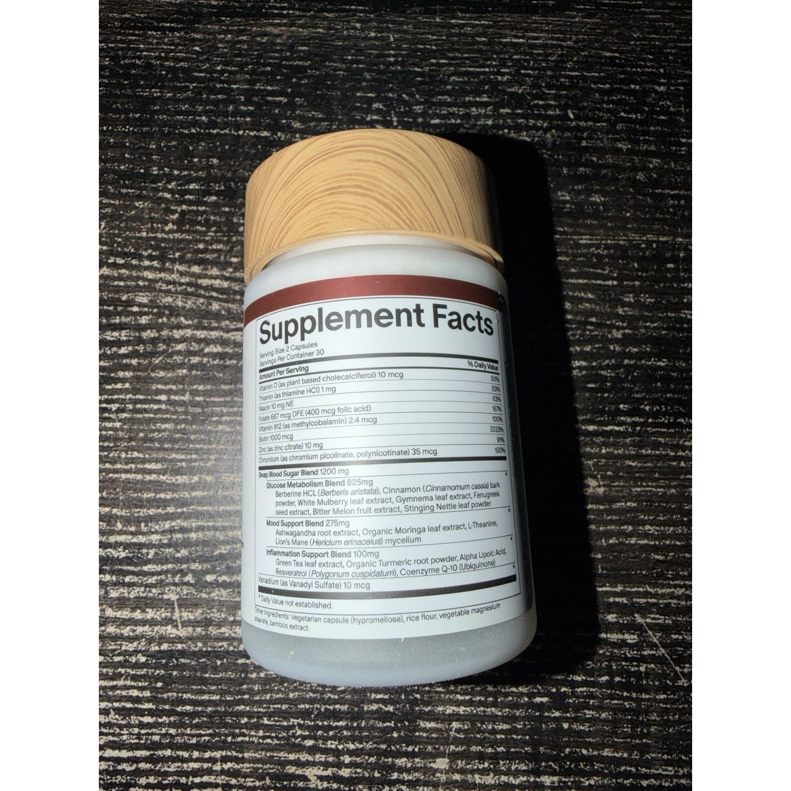 SNAP Berberine Complex w/ Cinnamon 60 Capsules Vegan Gluten-Free Exp 03/2029