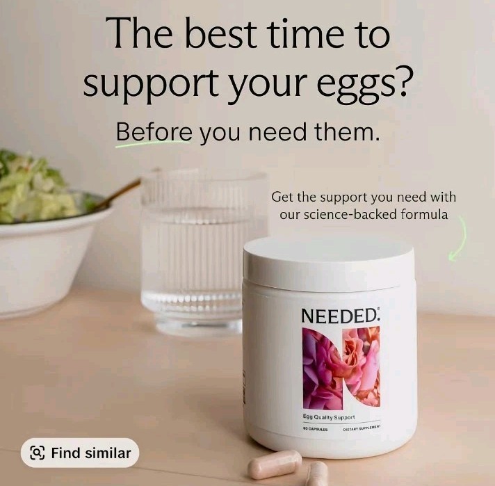 Needed Egg Quality Support Supplement Acetyl-L-Carnitine Alpha Lipoic 02/2028