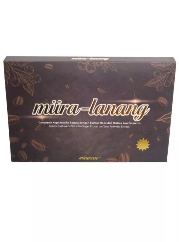 Miira Lanang Coffee For Men Supports Strong Sexual Health 1 Box (40 Sachets)