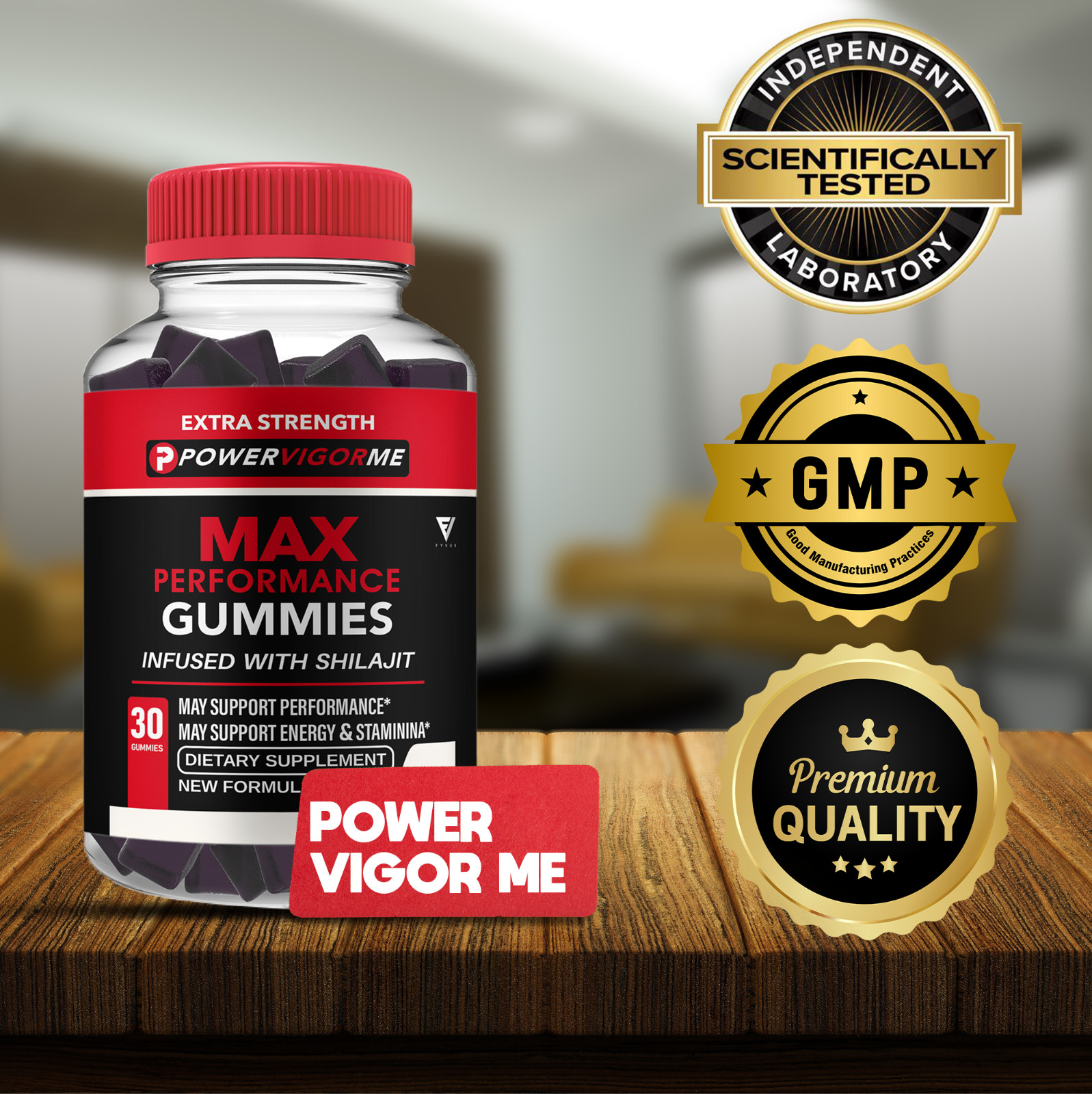 (2 Pack) Power Vigor Me Gummies PowerVigor Me Performance Gummy (2 Month Supply)